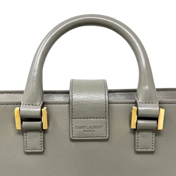 Saint Laurent Small Monogram Cabas Tote Grey - Picture 10 of 13